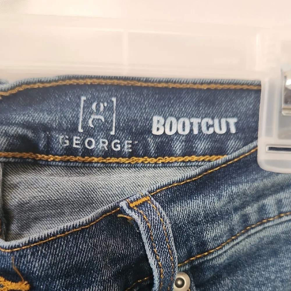 George Men's Medium Blue Bootcut Jeans